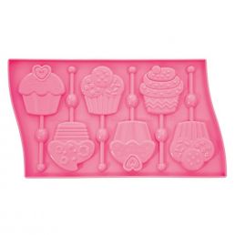 قالب سیلیکونی طرح کاپ کیک Lollipop
