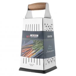 رنده استیل چهارطرفه دسته چوبی Victor